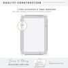 imageMCS 20x34 Nickel Metal Corner Frameless MirrorBlack