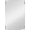 imageMCS 20x34 Nickel Metal Corner Frameless MirrorNickel