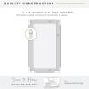 imageMCS 20x34 Nickel Metal Corner Frameless MirrorNickel