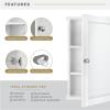 imageMCS 23x26 White Medicine Cabinet Organizer Wall Mounted Bathroom Cabinet for OverTheToilet Storage Bathroom Furniture ampamp Restroom Organizer23x18  1 Door