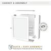imageMCS 23x26 White Medicine Cabinet Organizer Wall Mounted Bathroom Cabinet for OverTheToilet Storage Bathroom Furniture ampamp Restroom Organizer23x18  1 Door