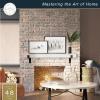 imageMCS 72Inch Mantel Master ampamp Co Walnut Woodgrain Finish Solid Wood Floating Fireplace Mantel Long Floating Shelf for Livingroom with Wood Cleat Hanging System Photo and Home Decor Display ShelfNatural Woodgrain
