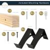 imageMCS 72Inch Mantel Master ampamp Co Walnut Woodgrain Finish Solid Wood Floating Fireplace Mantel Long Floating Shelf for Livingroom with Wood Cleat Hanging System Photo and Home Decor Display ShelfNatural Woodgrain