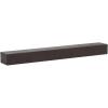 imageMCS 72Inch Mantel Master ampamp Co Walnut Woodgrain Finish Solid Wood Floating Fireplace Mantel Long Floating Shelf for Livingroom with Wood Cleat Hanging System Photo and Home Decor Display ShelfWalnut Woodgrain