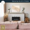 imageMCS 72Inch Mantel Master ampamp Co Walnut Woodgrain Finish Solid Wood Floating Fireplace Mantel Long Floating Shelf for Livingroom with Wood Cleat Hanging System Photo and Home Decor Display ShelfColorvalue