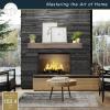imageMCS 72Inch Mantel Master ampamp Co Walnut Woodgrain Finish Solid Wood Floating Fireplace Mantel Long Floating Shelf for Livingroom with Wood Cleat Hanging System Photo and Home Decor Display ShelfNatural Woodgrain