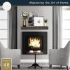 imageMCS 72Inch Mantel Master ampamp Co Walnut Woodgrain Finish Solid Wood Floating Fireplace Mantel Long Floating Shelf for Livingroom with Wood Cleat Hanging System Photo and Home Decor Display ShelfGray Woodgrain