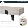 imageMCS 72Inch Mantel Master ampamp Co Walnut Woodgrain Finish Solid Wood Floating Fireplace Mantel Long Floating Shelf for Livingroom with Wood Cleat Hanging System Photo and Home Decor Display ShelfNatural Woodgrain