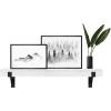 imageMCS 72Inch Mantel Master ampamp Co Walnut Woodgrain Finish Solid Wood Floating Fireplace Mantel Long Floating Shelf for Livingroom with Wood Cleat Hanging System Photo and Home Decor Display ShelfNatural Woodgrain