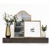 imageMCS 72Inch Mantel Master ampamp Co Walnut Woodgrain Finish Solid Wood Floating Fireplace Mantel Long Floating Shelf for Livingroom with Wood Cleat Hanging System Photo and Home Decor Display ShelfGray Woodgrain