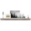 imageMCS 72Inch Mantel Master ampamp Co Walnut Woodgrain Finish Solid Wood Floating Fireplace Mantel Long Floating Shelf for Livingroom with Wood Cleat Hanging System Photo and Home Decor Display ShelfWalnut Woodgrain