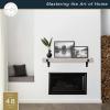 imageMCS 72Inch Mantel Master ampamp Co Walnut Woodgrain Finish Solid Wood Floating Fireplace Mantel Long Floating Shelf for Livingroom with Wood Cleat Hanging System Photo and Home Decor Display ShelfGray Woodgrain