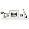 imageMCS 72Inch Mantel Master ampamp Co Walnut Woodgrain Finish Solid Wood Floating Fireplace Mantel Long Floating Shelf for Livingroom with Wood Cleat Hanging System Photo and Home Decor Display ShelfNatural Woodgrain