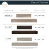 imageMCS 72Inch Mantel Master ampamp Co Walnut Woodgrain Finish Solid Wood Floating Fireplace Mantel Long Floating Shelf for Livingroom with Wood Cleat Hanging System Photo and Home Decor Display ShelfColorvalue
