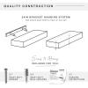 imageMCS Floating Shelf Room Decor Wooden Shelf Black 24 x 8 InchBlack