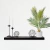 imageMCS Floating Shelf Room Decor Wooden Shelf Black 24 x 8 InchBlack