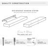 imageMCS Floating Shelf Room Decor Wooden Shelf Black 24 x 8 InchBlack