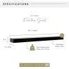imageMCS Floating Shelf Room Decor Wooden Shelf Black 24 x 8 InchBlack