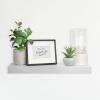 imageMCS Floating Shelf Room Decor Wooden Shelf Black 24 x 8 InchGrey