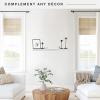 imageMCS Floating Shelf Room Decor Wooden Shelf Black 24 x 8 InchGrey