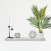 imageMCS Floating Shelf Room Decor Wooden Shelf Black 24 x 8 InchGrey
