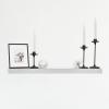 imageMCS Floating Shelf Room Decor Wooden Shelf Black 24 x 8 InchGrey