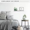 imageMCS Floating Shelf Room Decor Wooden Shelf Black 24 x 8 InchGrey