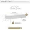 imageMCS Floating Shelf Room Decor Wooden Shelf Black 24 x 8 InchGrey