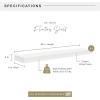 imageMCS Floating Shelf Room Decor Wooden Shelf Black 24 x 8 InchWhite