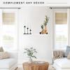 imageMCS Floating Shelf Room Decor Wooden Shelf Black 24 x 8 InchWhite