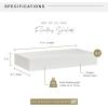imageMCS Floating Shelf Room Decor Wooden Shelf Black 24 x 8 InchWhite