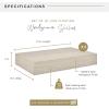 imageMCS Floating Shelf Room Decor Wooden Shelf Walnut Woodgrain 12 x 8 Inch Set of 2Grey