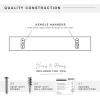 imageMCS Floating Shelf Room Decor Wooden Shelf Walnut Woodgrain 12 x 8 Inch Set of 2Grey