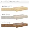 imageMCS Floating Shelf Room Decor Wooden Shelf Walnut Woodgrain 12 x 8 Inch Set of 2Natural