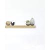 imageMCS Floating Shelf Room Decor Wooden Shelf Walnut Woodgrain 12 x 8 Inch Set of 2Natural
