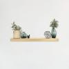 imageMCS Floating Shelf Room Decor Wooden Shelf Walnut Woodgrain 12 x 8 Inch Set of 2Natural