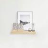 imageMCS Floating Shelf Room Decor Wooden Shelf Walnut Woodgrain 12 x 8 Inch Set of 2Natural