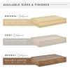 imageMCS Floating Shelf Room Decor Wooden Shelf Walnut Woodgrain 12 x 8 Inch Set of 2Natural