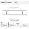 imageMCS Floating Shelf Room Decor Wooden Shelf Walnut Woodgrain 12 x 8 Inch Set of 2Natural