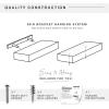 imageMCS Floating Shelf Room Decor Wooden Shelf Walnut Woodgrain 12 x 8 Inch Set of 2Natural