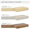 imageMCS Floating Shelf Room Decor Wooden Shelf Walnut Woodgrain 12 x 8 Inch Set of 2Walnut