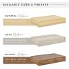 imageMCS Floating Shelf Room Decor Wooden Shelf Walnut Woodgrain 12 x 8 Inch Set of 2Walnut
