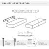 imageMCS Floating Shelf Room Decor Wooden Shelf Walnut Woodgrain 12 x 8 Inch Set of 2Walnut