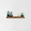 imageMCS Floating Shelf Room Decor Wooden Shelf Walnut Woodgrain 12 x 8 Inch Set of 2Walnut