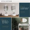 imageMCS Frameless Wall Mirror with 1 inch Bevel 20x30 inch SilverBevel Oval