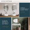 imageMCS Frameless Wall Mirror with 1 inch Bevel 20x30 inch SilverBevel Oval