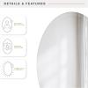 imageMCS Frameless Wall Mirror with 1 inch Bevel 20x30 inch SilverBevel Oval