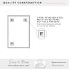 imageMCS Frameless Wall Mirror with 1 inch Bevel 20x30 inch SilverBevel Rectangle