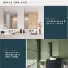 imageMCS Frameless Wall Mirror with 1 inch Bevel 20x30 inch SilverBevel Rectangle