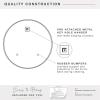 imageMCS Frameless Wall Mirror with 1 inch Bevel 20x30 inch SilverBevel Round